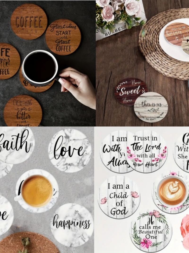 6 sous-verres circulaires en b - Office Furniture And Design avis et prix