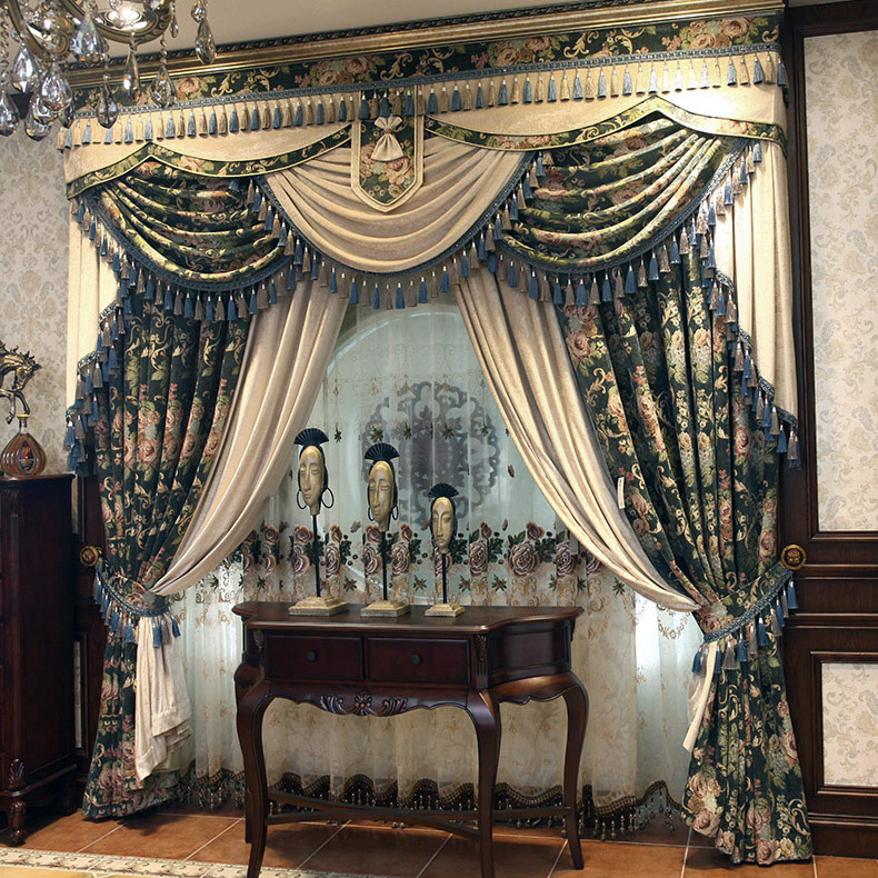Rideaux à motif de fleurs anci - Office Furniture Hong Kong avis et prix
